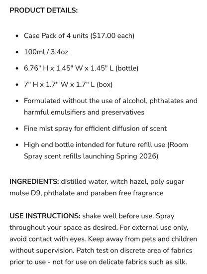 Canvas Candle Company - Room Spray