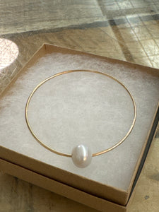 Michele Chow Designs - 14k Gold Filled Large Pearl Bangle