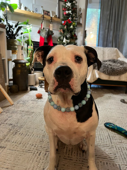 POPNCO Handcrafted Beaded Pet Collars - 16" Collars