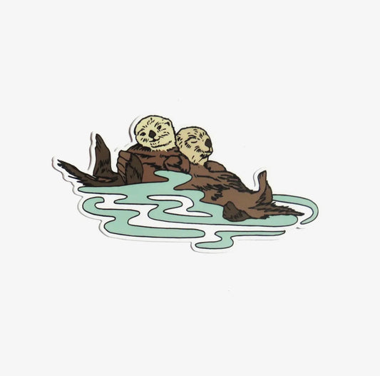Wild Life Illustration Co. - Otters Sticker