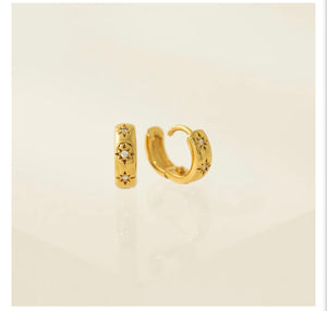 Demi-Fine Twinkle Huggie Hoop Earrings