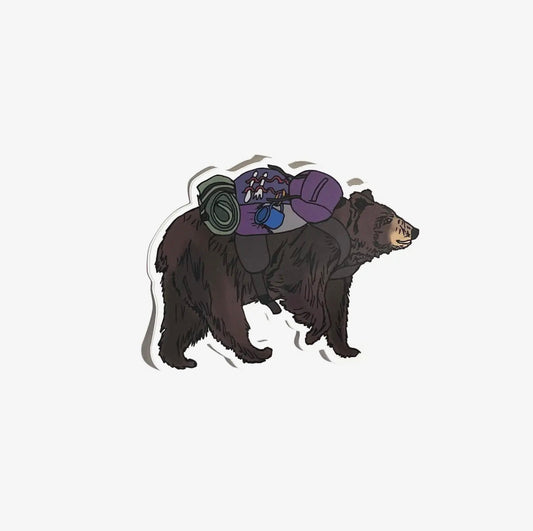 Wild Life Illustration Co. - Hiking Bear Sticker