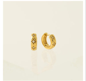 Demi-Fine Twinkle Huggie Hoop Earrings