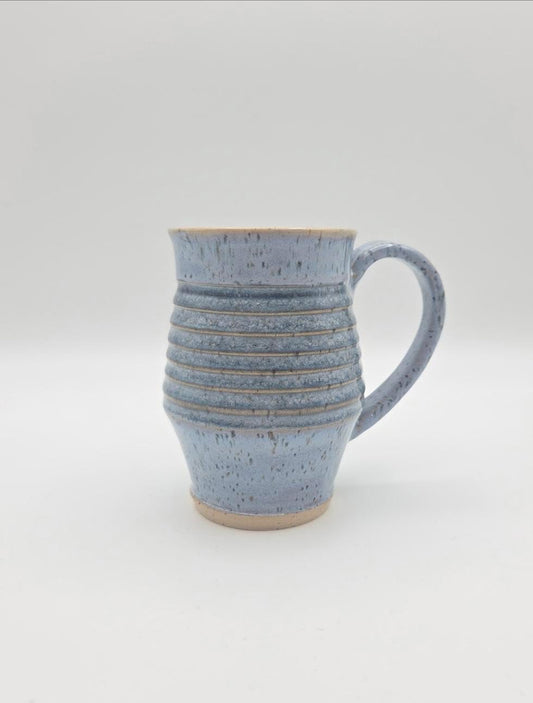 CM Pottery - blue spec mug