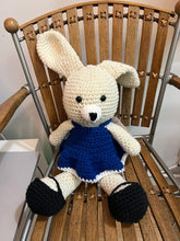 Load image into Gallery viewer, Arlene Fortin - Hand Crocheted Bunny in Dress
