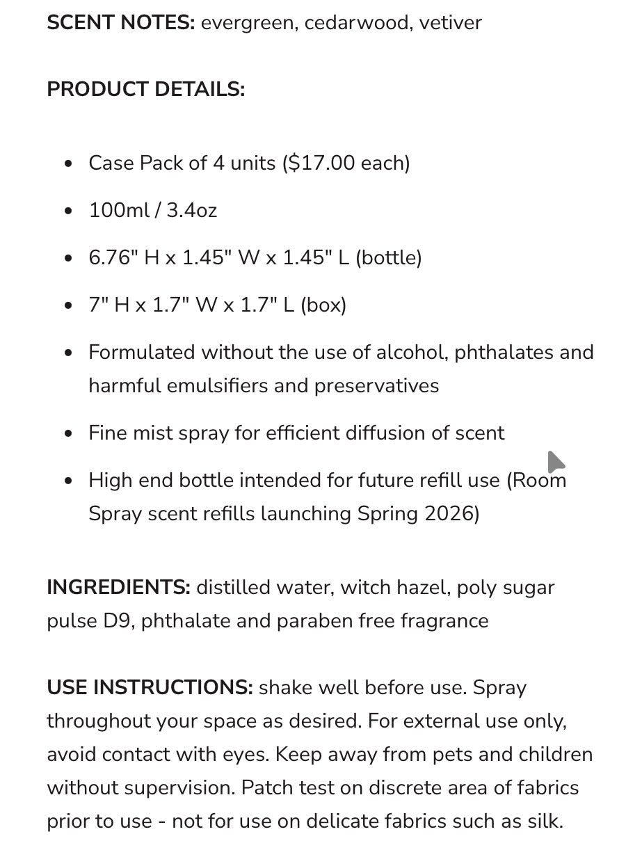 Canvas Candle Company - Room Spray