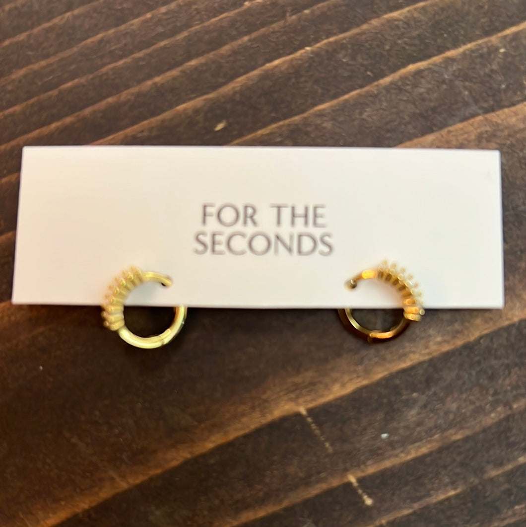 For The Seconds - Julia Clear Earrings