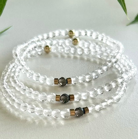 Albena Popova - Clear Quartz Bracelet 4mm
