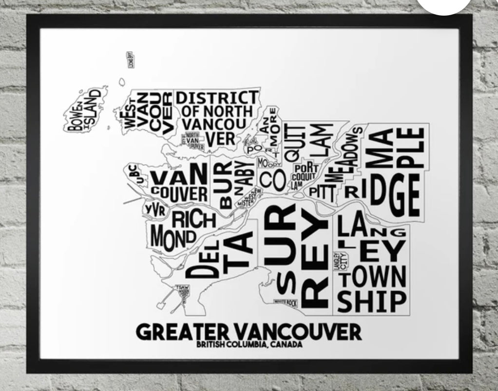 Damon D Chan Map Designs - Greater Vancouver