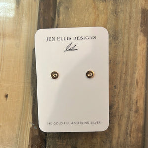Jen Ellis Designs - Heart stud earrings
