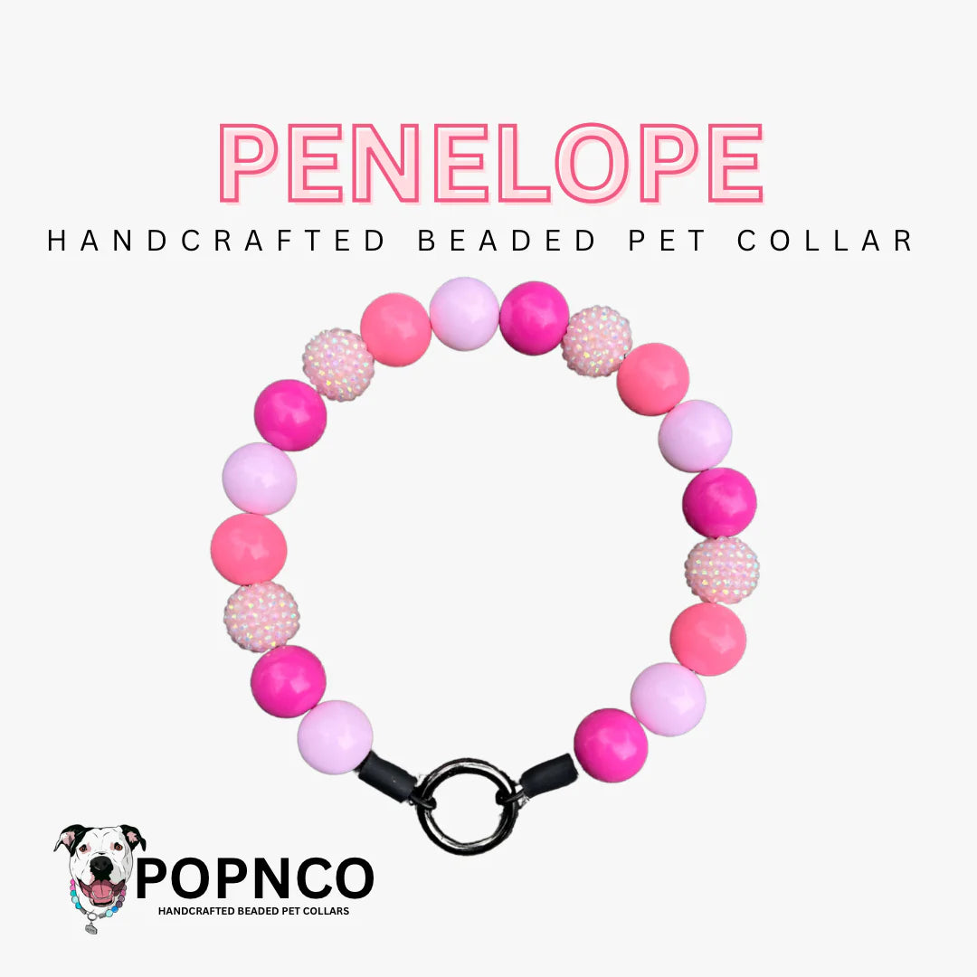 POPNCO Handcrafted Beaded Pet Collars - 11" Pet Collars