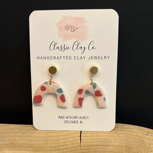 Classic Clay Co. - Strawberry Arch Dangles