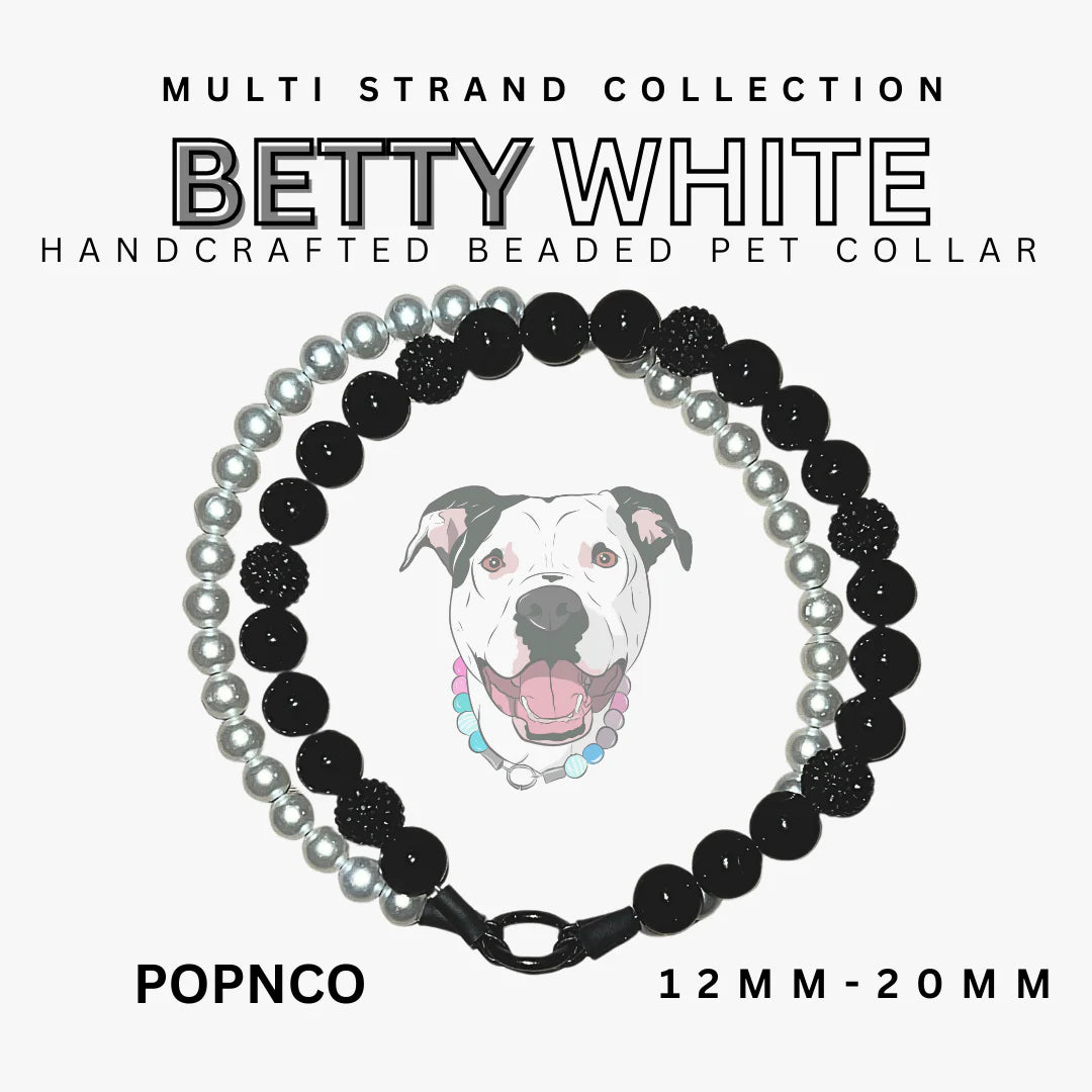 POPNCO Handcrafted Beaded Pet Collars - 19" Collars
