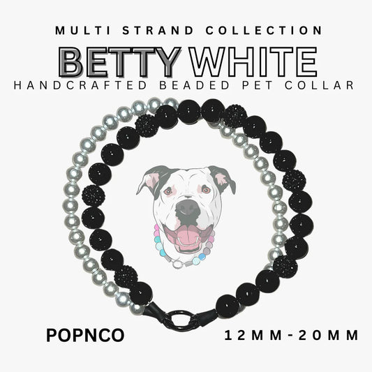 POPNCO Handcrafted Beaded Pet Collars - 19" Collars