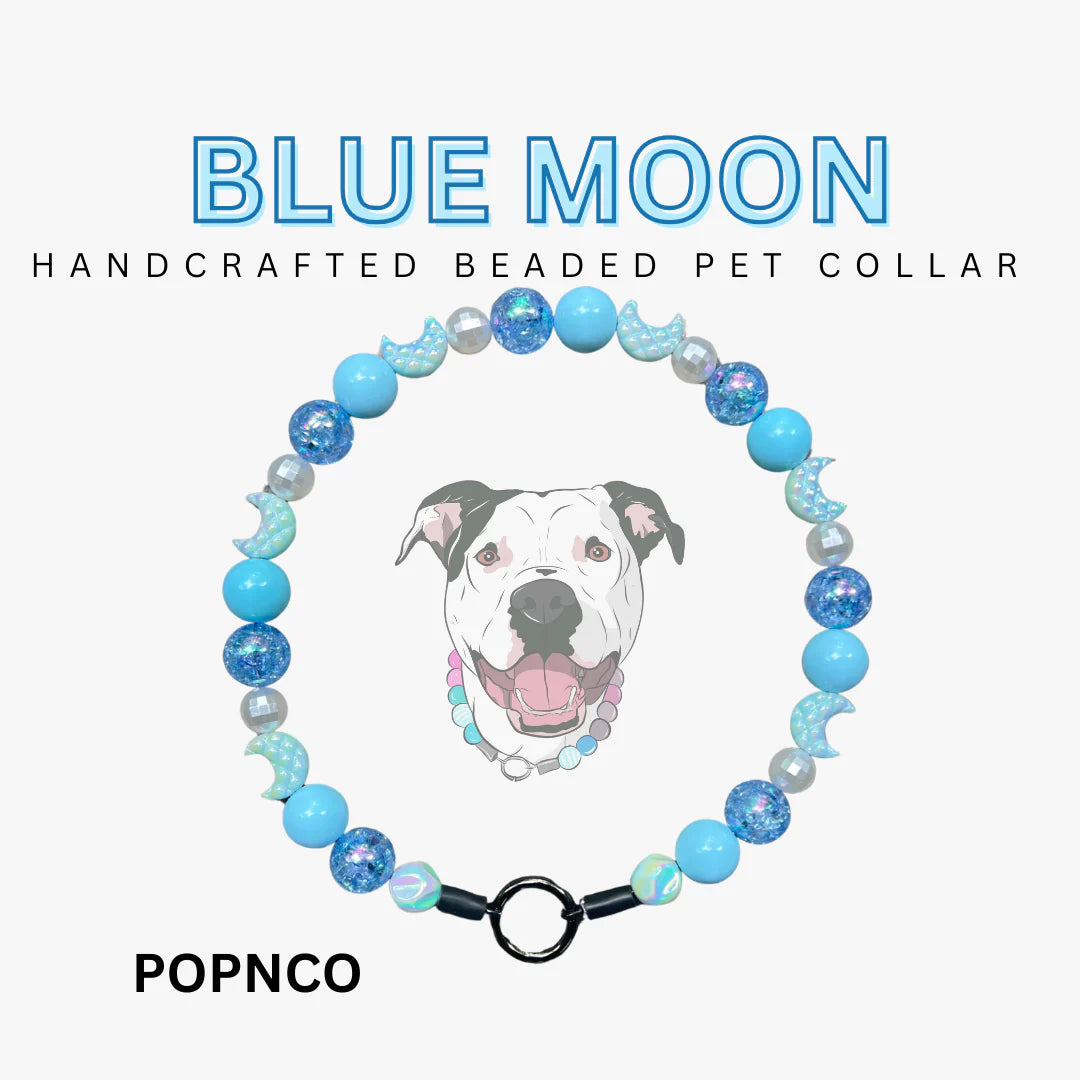 POPNCO Handcrafted Beaded Pet Collars - 14.5" Collars