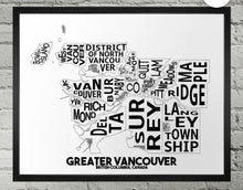 Load image into Gallery viewer, Damon D Chan Map Designs - Vancouver
