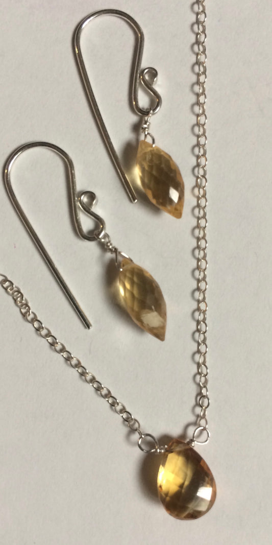 The Beadist - Citrine Earrings