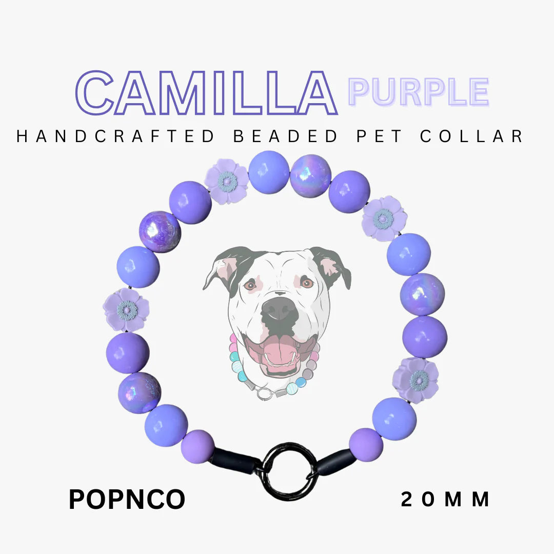 POPNCO Handcrafted Beaded Pet Collars - 15"Collars