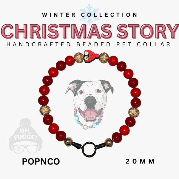 POPNCO Handcrafted Beaded Pet Collars - 19.5" Collars
