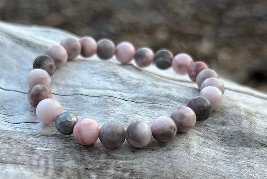 Albena Popova - Kids Pink Zebra Jasper Bracelet