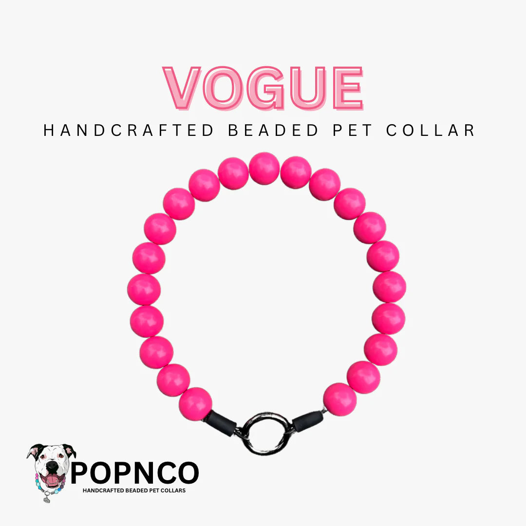 POPNCO Handcrafted Beaded Pet Collars - 13" Collars