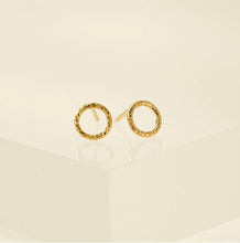 Load image into Gallery viewer, Lover’s Tempo - Ring Gold-Filled Stud Earrings
