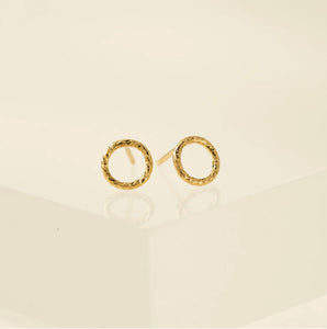 Lover’s Tempo - Ring Gold-Filled Stud Earrings