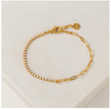 Load image into Gallery viewer, Lover’s Tempo - Tennis Paperclip Bracelet
