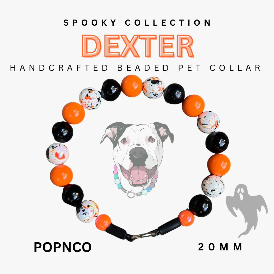 POPNCO Handcrafted Beaded Pet Collars - 14.5" Collars