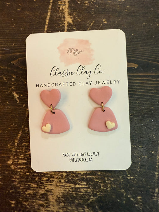 Classic Clay Co. - Hearts Dangling