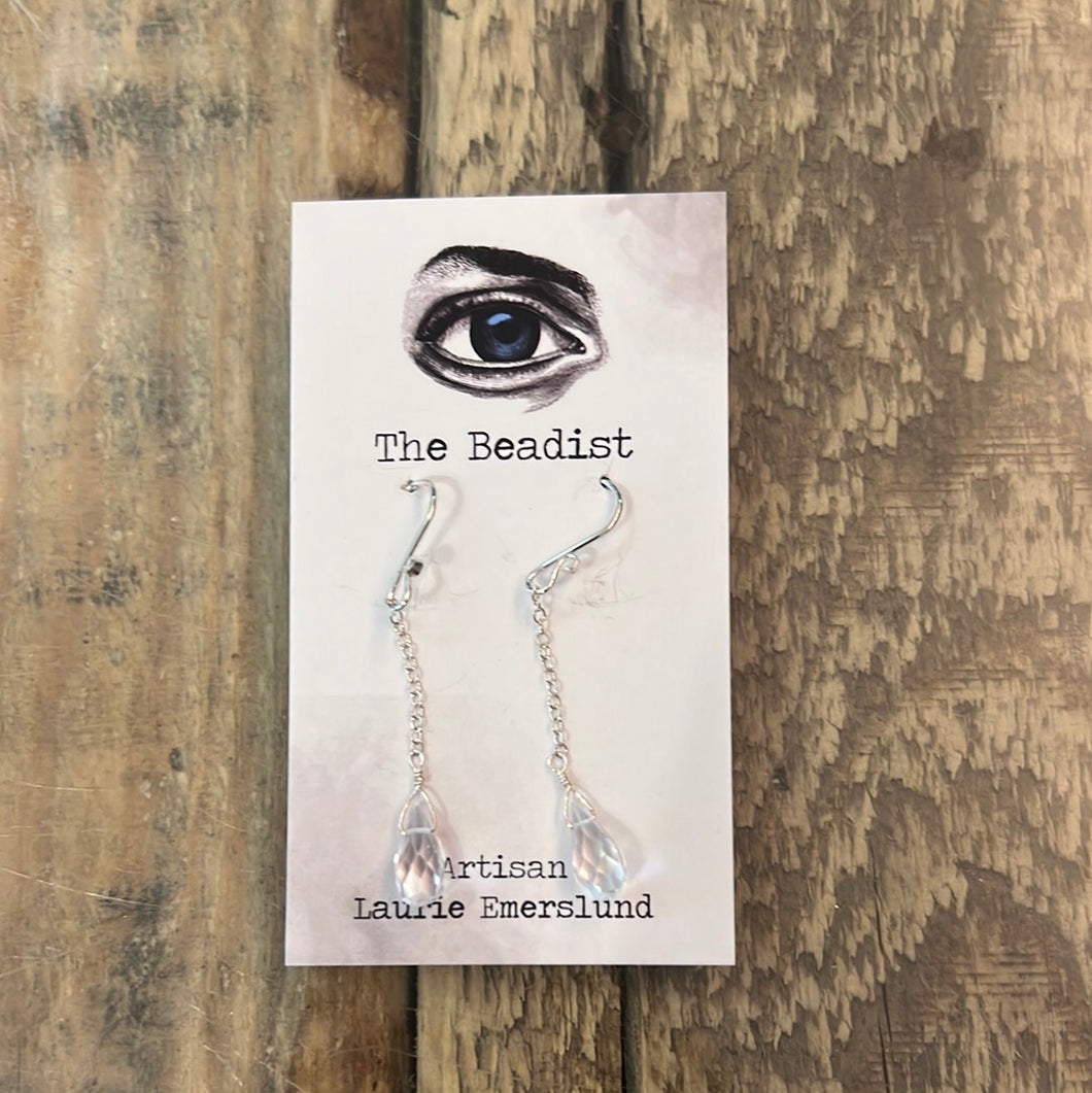 The Beadist - Raindrop Long Earrings