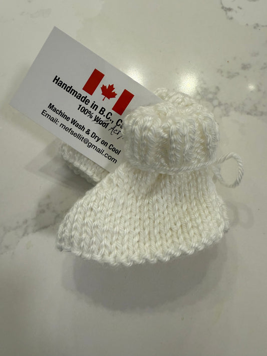 Knit From The Heart - Hand Knitted Boots Newborn - 3 months
