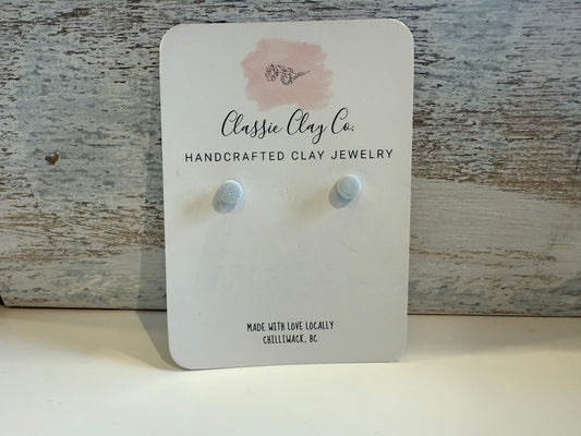 Classic Clay Co. - Light Blue Studs