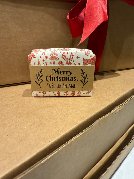 Olive and Bloom Handmade Soap - Merry Christmas, Ya Filthy Animal