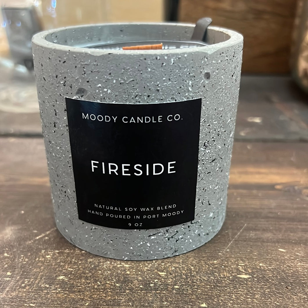 Moody Candles Co - Fireside - Cement