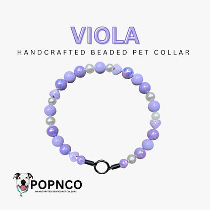 POPNCO Handcrafted Beaded Pet Collars - 18" Collars