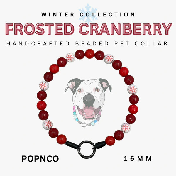 POPNCO Handcrafted Beaded Pet Collars - 16" Collars