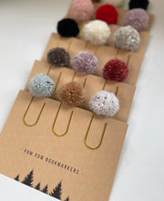 Load image into Gallery viewer, Bowen Knit Co. - Pom Pom Bookmarkers (Set of 3)
