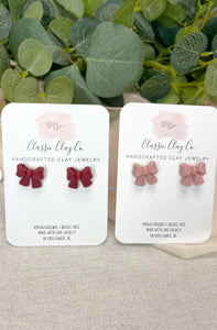 Classic Clay Co. - Bow Earrings