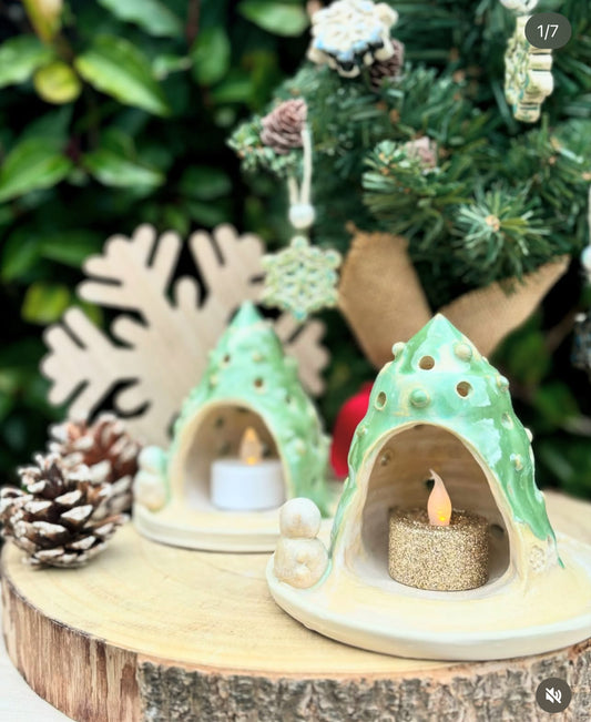 Anna Kishida Art & Ceramics - Christmas Candle Holder