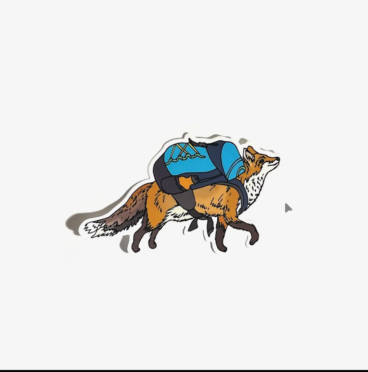 Wild Life Illustration Co. - Hiking Fox Sticker