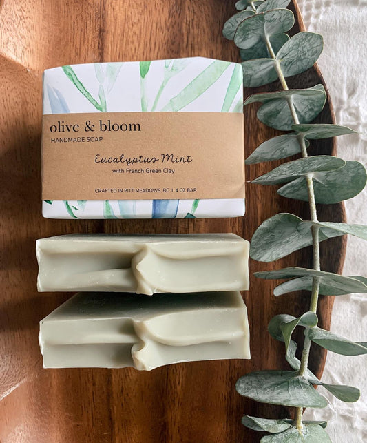 Olive & Bloom - Eucalyptus mint soap bar