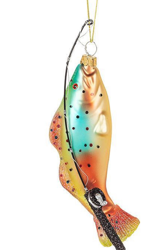 Abbott - Fish and Rod Ornament