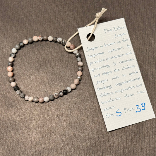 Albena Popova - Pink Zebra Jasper Bracelet