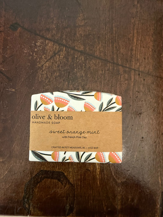 Olive & Bloom Handmade Soap - Sweet Orange Mint
