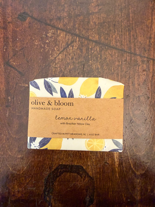Olive & Bloom Handmade Soap - Lemon Vanilla