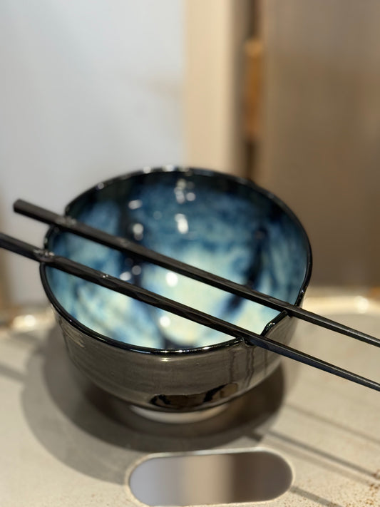 CM Pottery - Midnight Blue Ramen Bowl