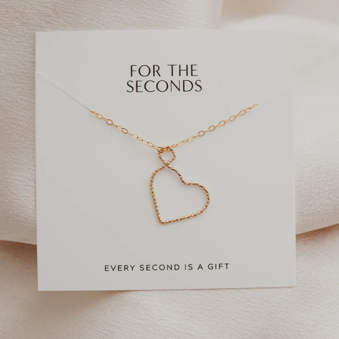 For The Seconds - Heart Necklace