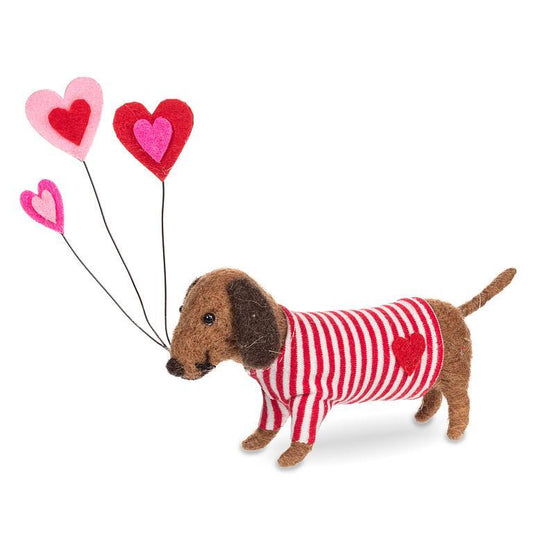 Abbott - Dachshund Felted Ornament