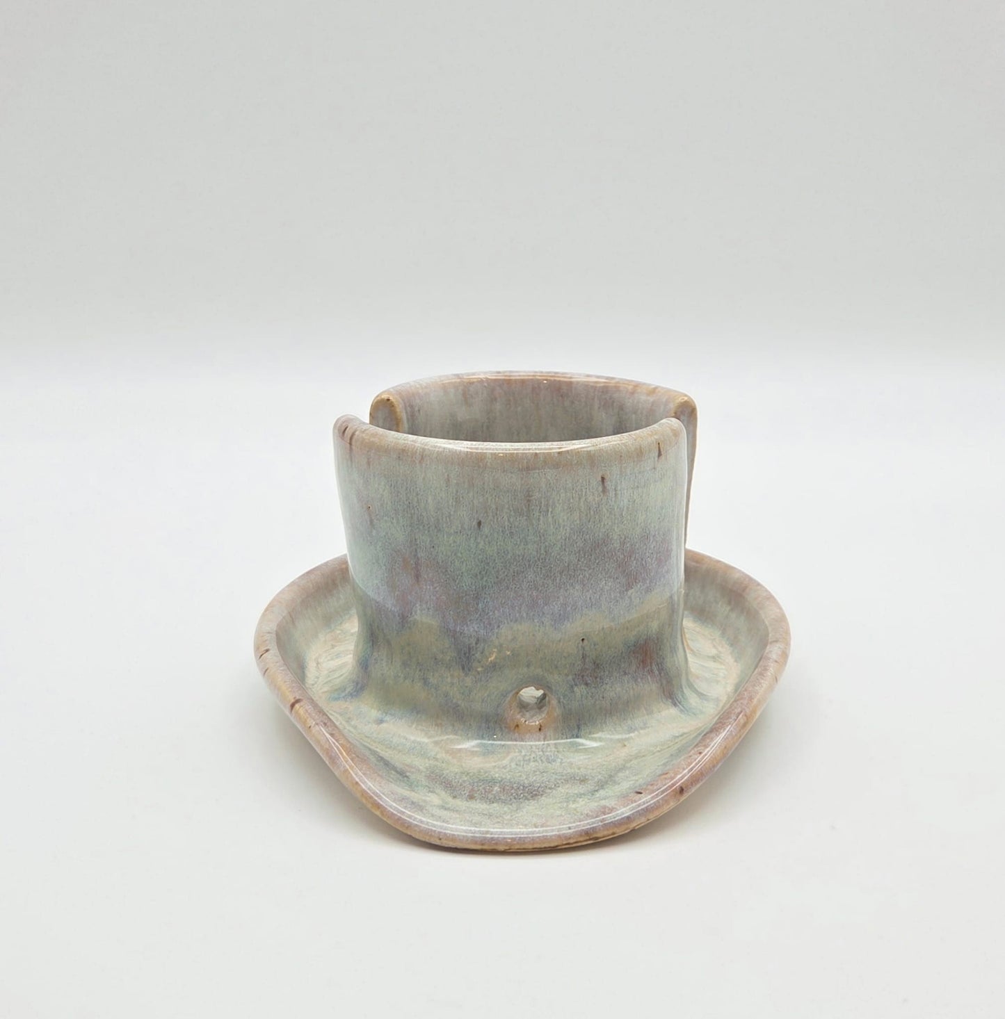 CM Pottery - Misty Garden sponge holder